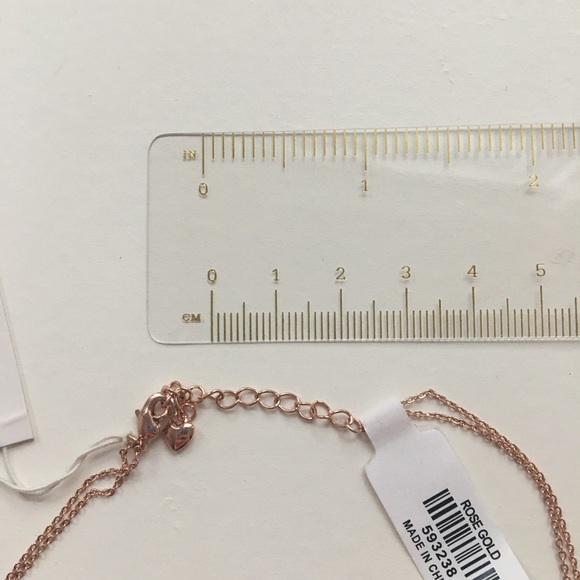 Rose Gold Double Chain Necklace - Picture 4 of 5